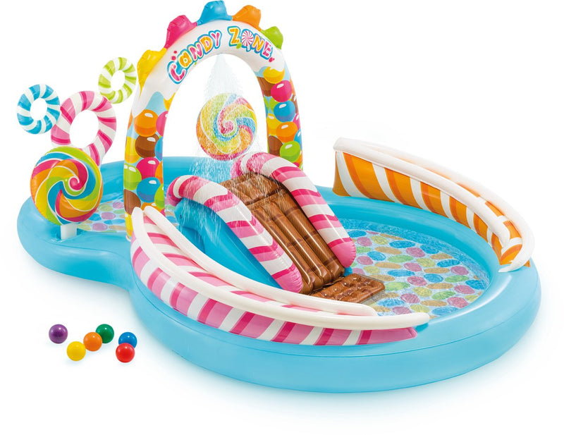 Laad afbeelding in galerijtoner, Intex Candy Kinderzwembad 295x191x130 cm