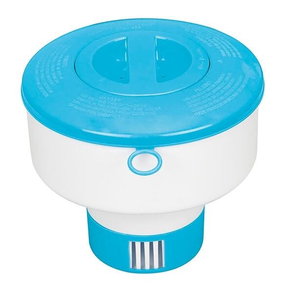Laad afbeelding in galerijtoner, Blauw met witte Intex chloordrijver