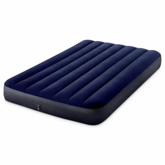 Laad afbeelding in galerijtoner, Een donkerblauw Intex Classic Dura Beam twijfelaar luchtbed