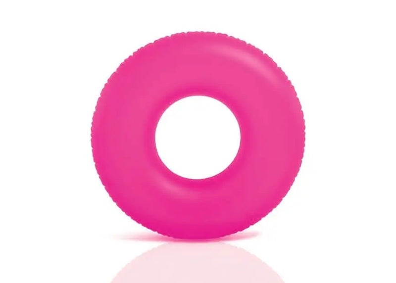 Laad afbeelding in galerijtoner, Roze neon opblaasbare zwemband.