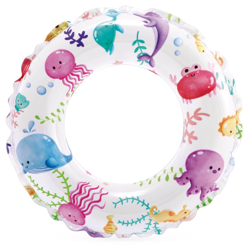Laad afbeelding in galerijtoner, Witte Intex zwemband met zeedieren