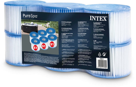 Intex S1 filter voor SPA of bubbelbad | Set van 6 stuks