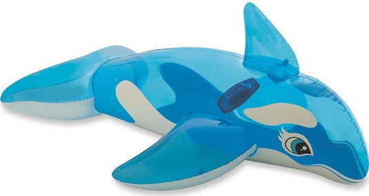 Blauwe opblaasbare Intex walvis