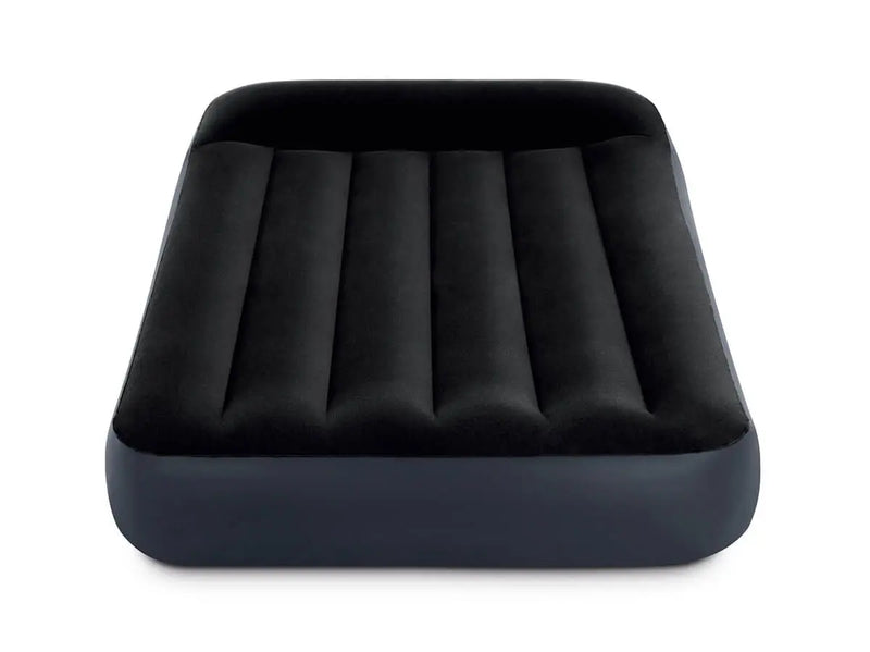 Laad afbeelding in galerijtoner, Een zwarte Intex Pillow Rest Classic Eenpersoons Luchtbed
