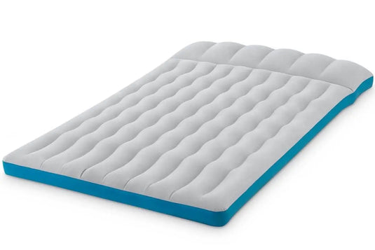 Grijs tweepersoons Intex compact kampeerluchtbed