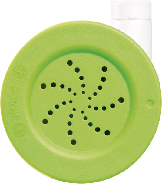 Groene luchtuitlaat van elektrische opblaaspomp.