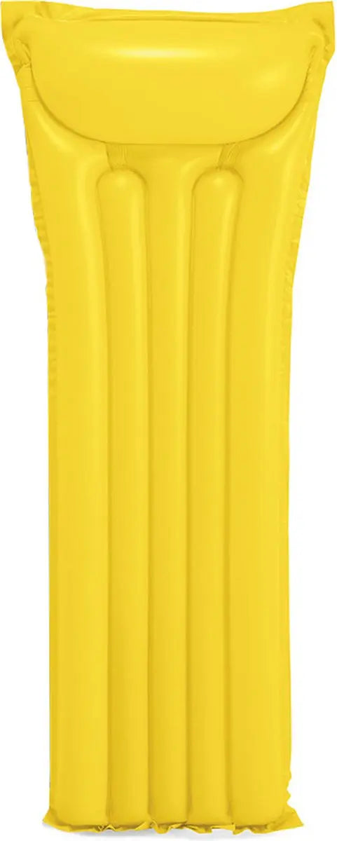 Gele opblaasbare Intex strandmat