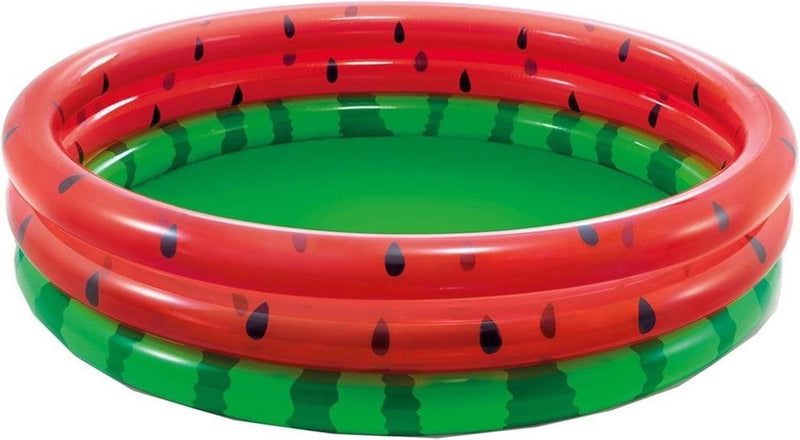 Laad afbeelding in galerijtoner, Rond opblaasbaar zwembad in de stijl van een watermeloen van Intex
