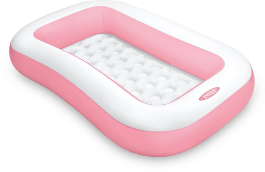 Roze rechthoekig opblaasbaar zwembad van Intex
