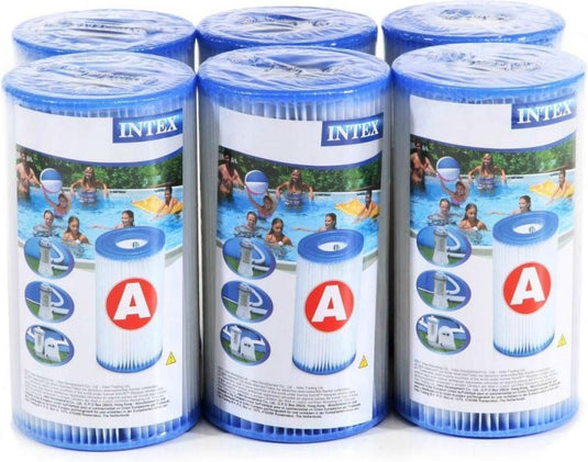 Zes type A filters van Intex.